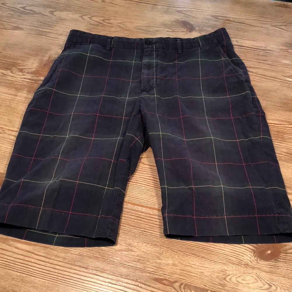 POLO RALPH LAUREN MENS SHORTS W 34 NAVY GREEN RED